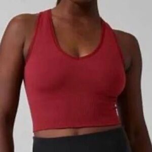 Athleta Aurora Seamless Crop Ribbed Tank